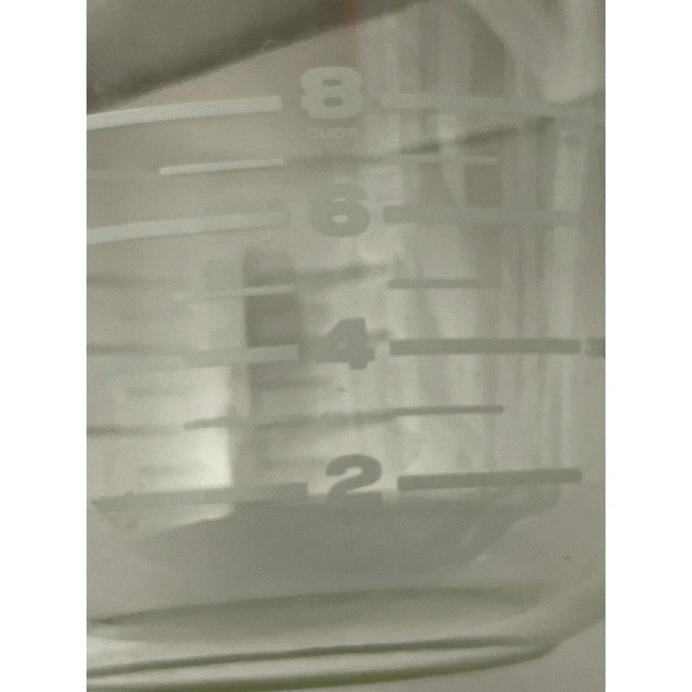 Large 8 Cup 2 Quart Clear Glass Measuring Cup with Handle and Spout Heavy Duty